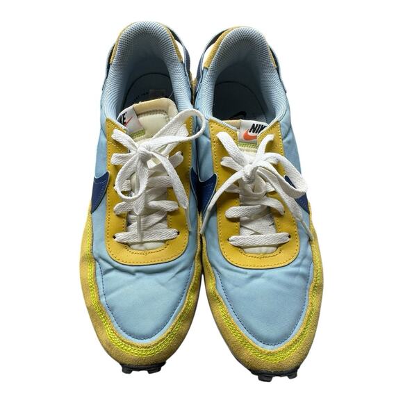 Nike Waffle Debut Unisex Shoes 10 Boarder Blue Mystic Navy Yellow White Active - Picture 2 of 12